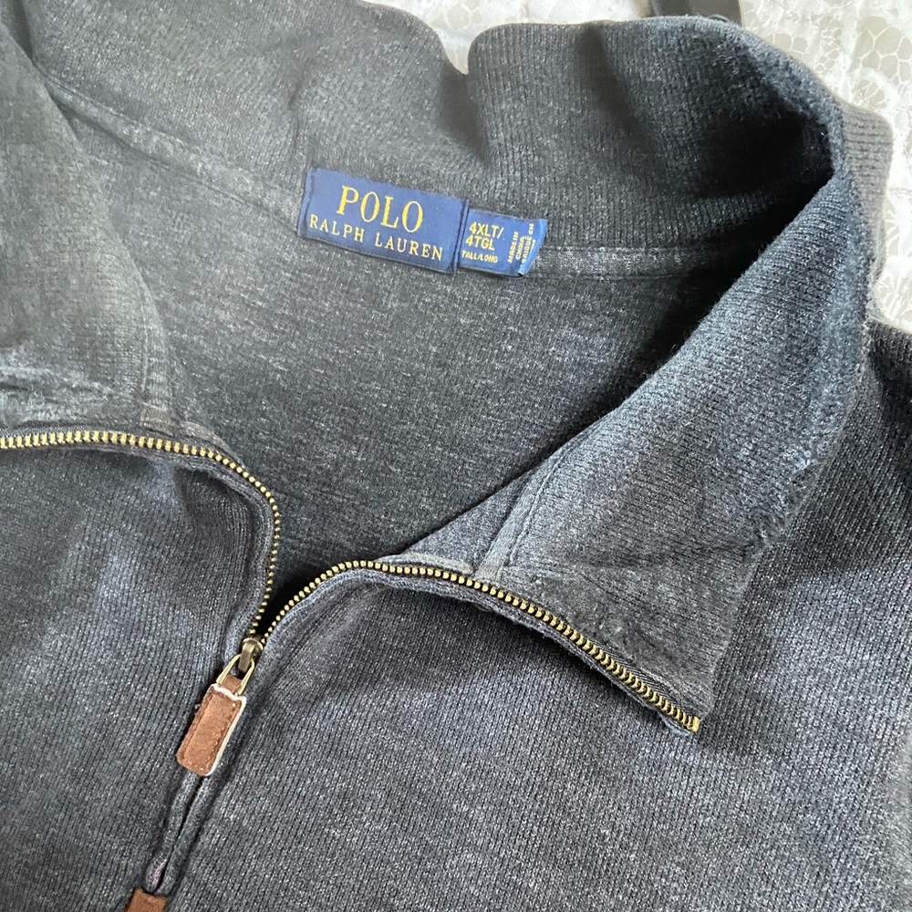 BIG AND TALL 5XLT Polo Ralph Lauren quarterzip sweater